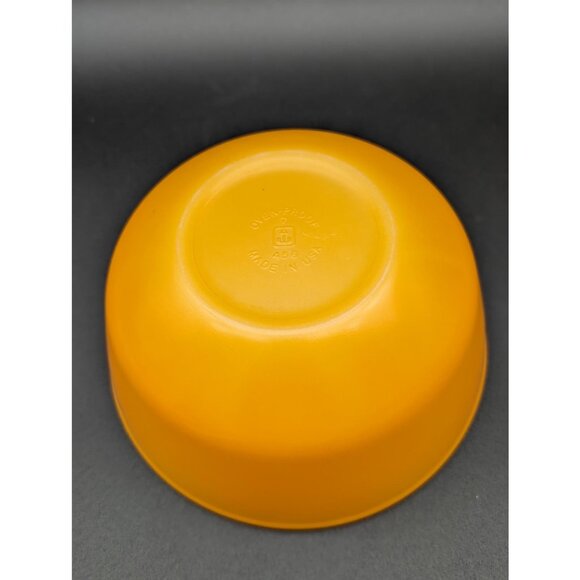 1970's Vintage Anchor Hocking Fire Orange Nesting Mixing Bowl - Picture 3 of 5